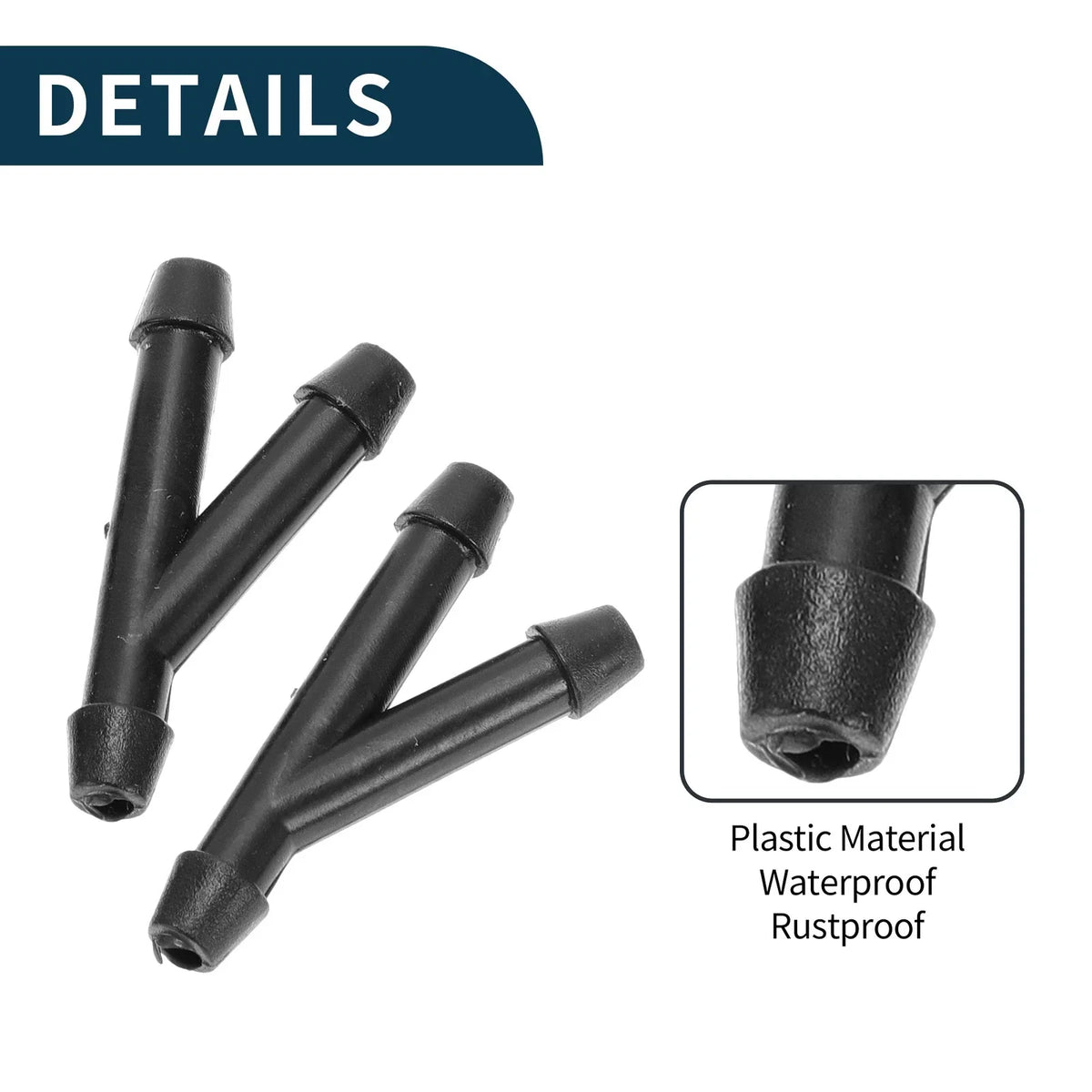 Set of 2 Front Windshield Washer Nozzles No. 28932JD000 for Nissan Qashqai (2007–2013)