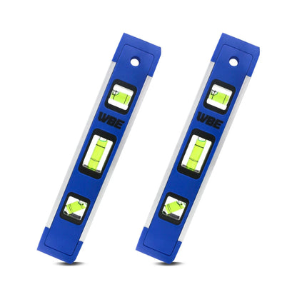 2X 9-Inch Magnetic Torpedo Level for Universal Use (No Specific Years)