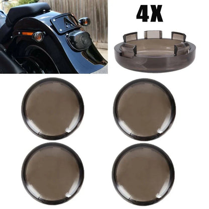 Tint Turn Signal Light Lens Covers for Harley Softail Dyna Sportster XL 883 1200