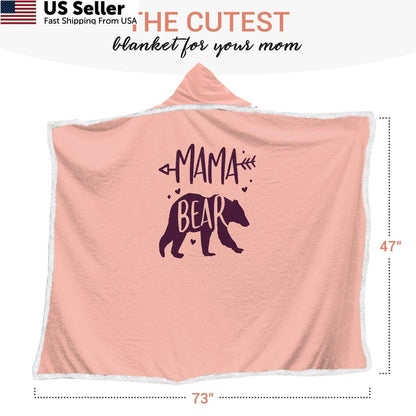 Wearable Blanket Hoodie for Mothers Day Gifts (One Size)