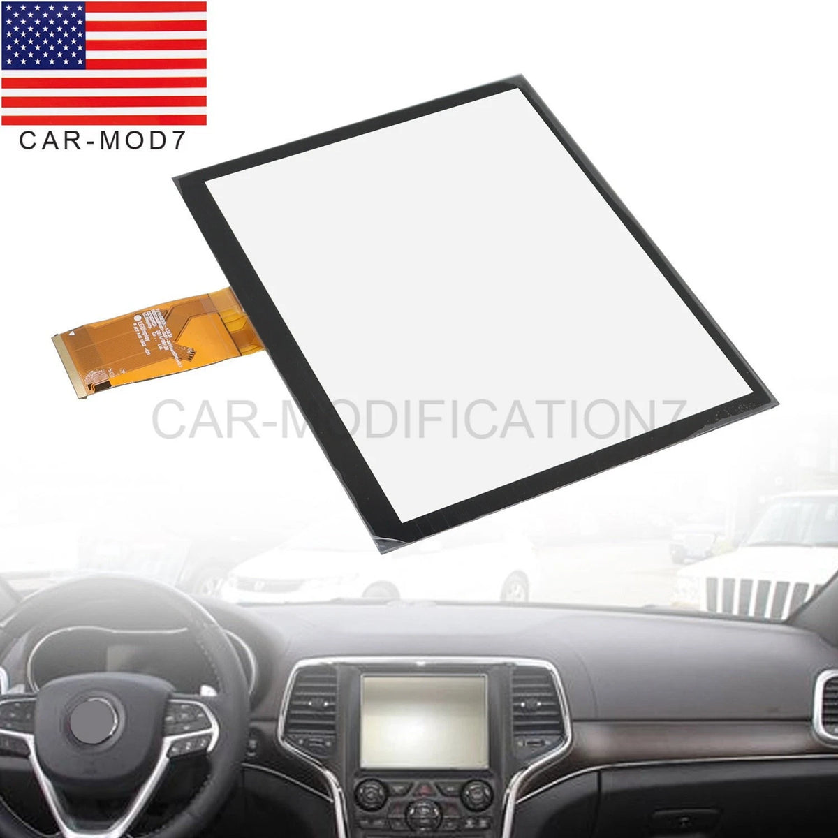 8.4" Touch Screen Digitizer Glass for Dodge Chrysler Jeep (2017–2020) - LA084X01(SL)(01), LA084X01-SL01, LA084X01-SL02