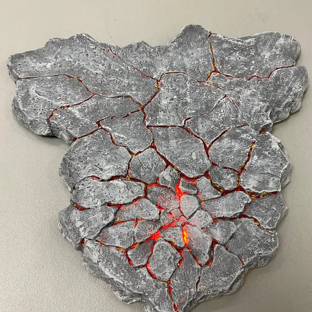 LED Light Platform Base for Anime Model Magma Crack Figure Battle Scene