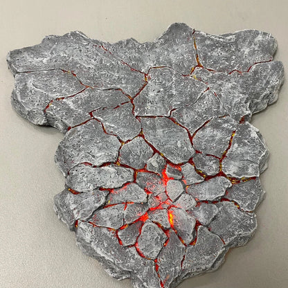 LED Light Platform Base for Anime Model Magma Crack Figure Battle Scene