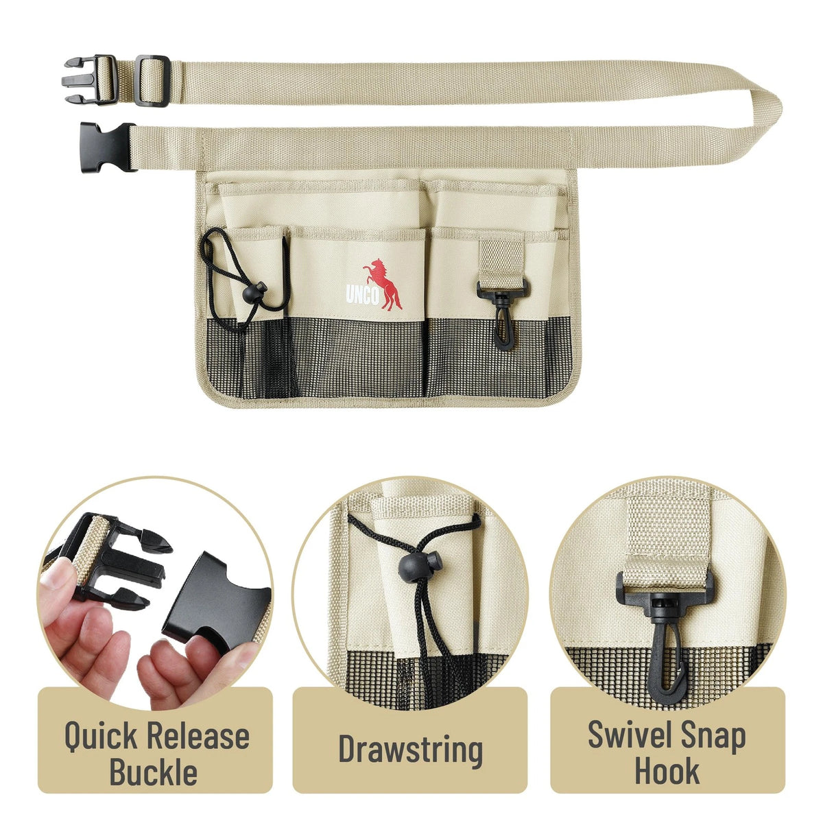 Adjustable Gardening Belt with 7 Pockets for Gardening