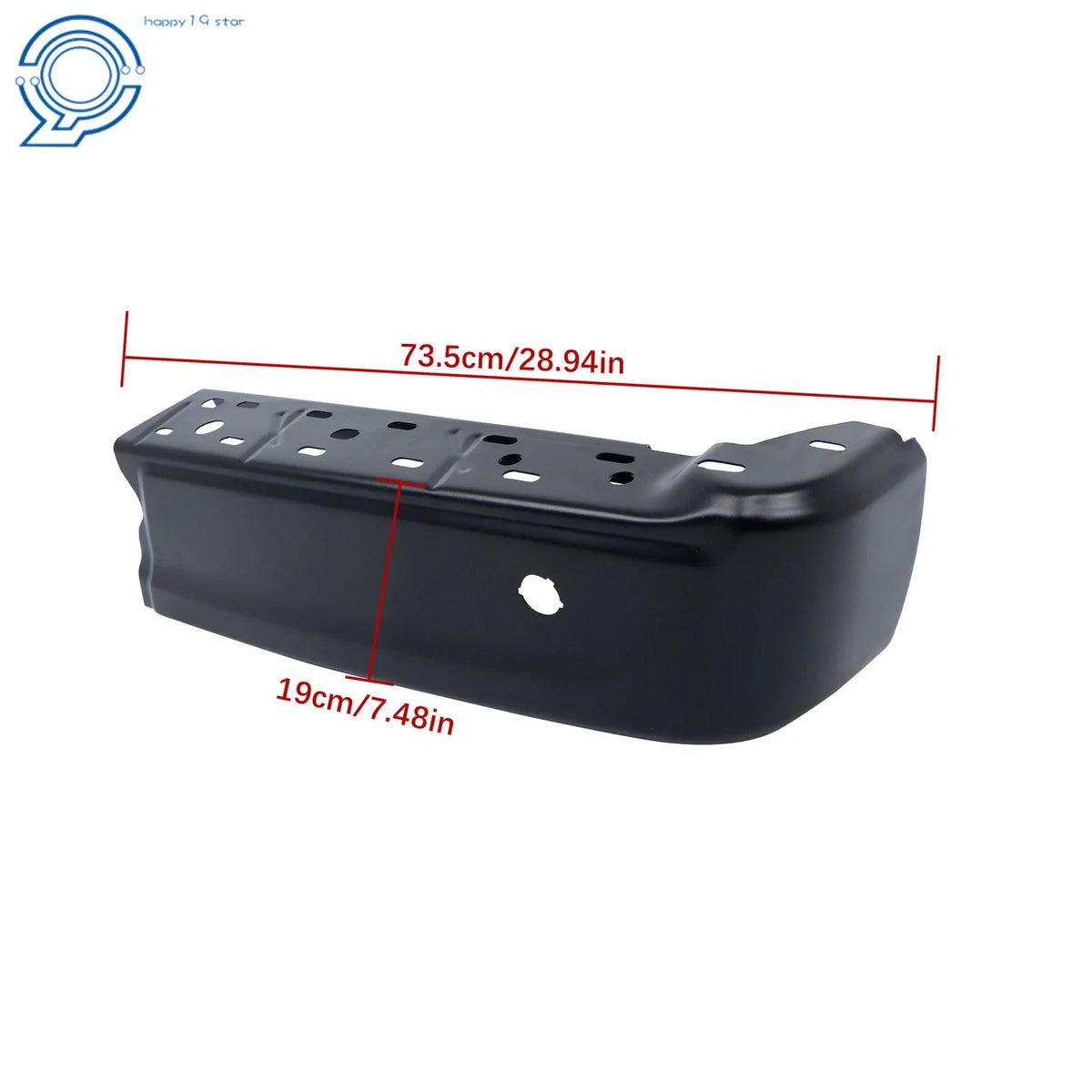 Passenger Side Steel Rear Bumper End Cap for Ford F150 (2021–2023)