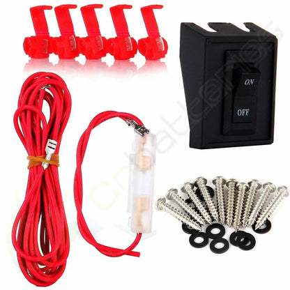 5X Roof Cab Marker Lens + Wiring Pack + Bright White 5730 Bulbs for Chevrolet
