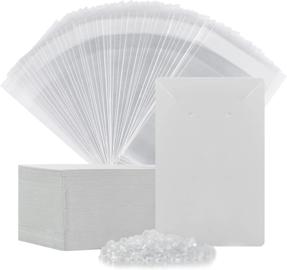 Set of 100 Earring Cards for Jewelry Making