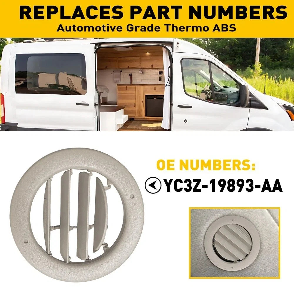 Set of 4 Roof AC Air Vent Louvre Grille for Ford Transit (2015–2025)