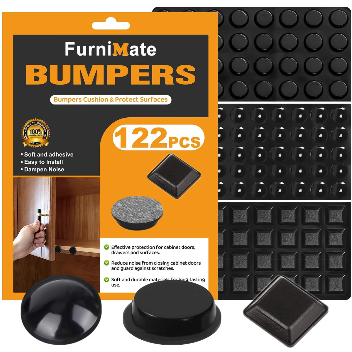 122PCS Adhesive Rubber Feet for Electronics (No Year Range)
