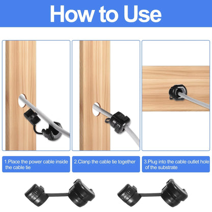10pcs Round Strain Relief Cord Connector for Various Applications
