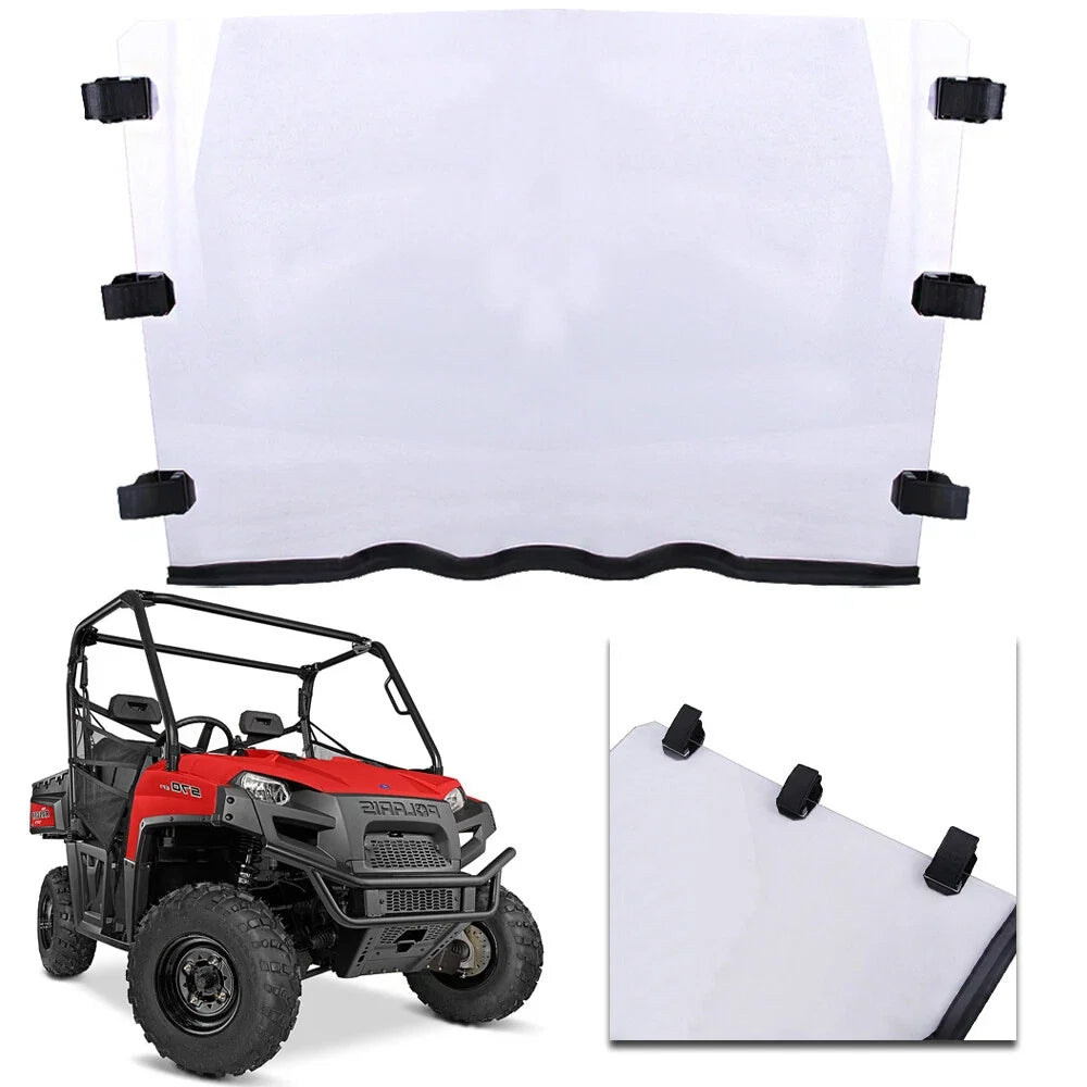Clear Full Windshield for Polaris Ranger 500/800 Midsize (2010–2014)