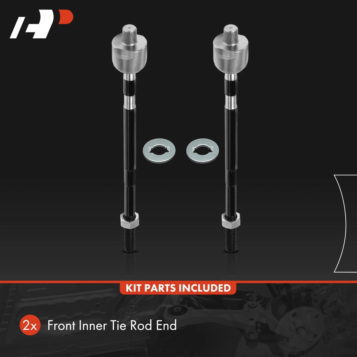 2X Front Inner Side Tie Rod End for Hyundai Accent (1995–1999) 5654022000, 5773043000, 5775522000, X18TR0565, MEV354