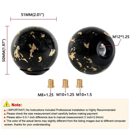 Gear Shift Knob for Universal Manual MT (Forged Carbon Fiber)