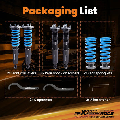 24 Way Damper Coilovers Struts for Lexus IS250/IS350 RWD (2014–2017)