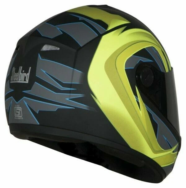Full Face SB-39 Rox Flash Mat Black Neon Yellow L + Smoke Visor 600mm
