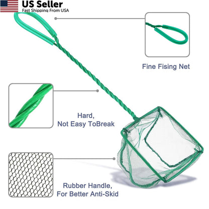 2 Pack Fish Nets for Aquarium (4 Inch)
