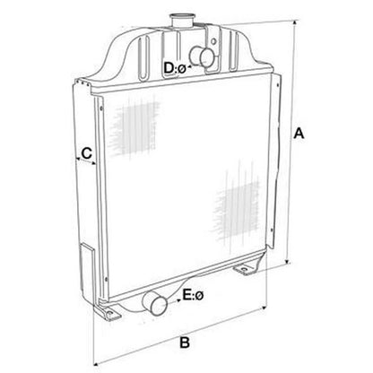 Radiator Pad (Round) for 230A 231 233 234 250C 2600 260C 2610 2810 2910 (2000)