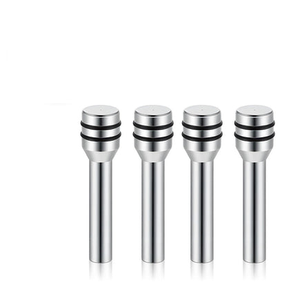 Set of 4 Car Door Lock Knobs for Universal Fit (1.96×0.47 Inch Silver)