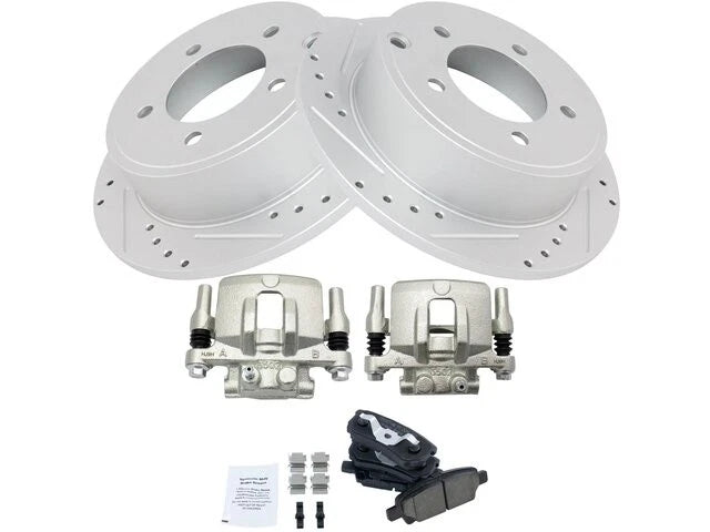 Set of 4 Brake Pads Rotors Calipers for Chrysler 200 (2011–2014) 44744JHPJ