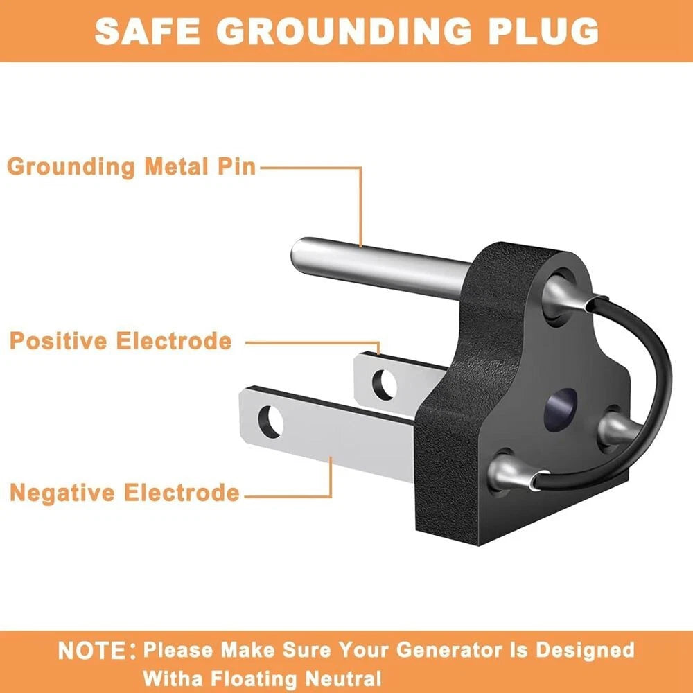 2X Neutral Ground Bonding Plug for Inverter Generator