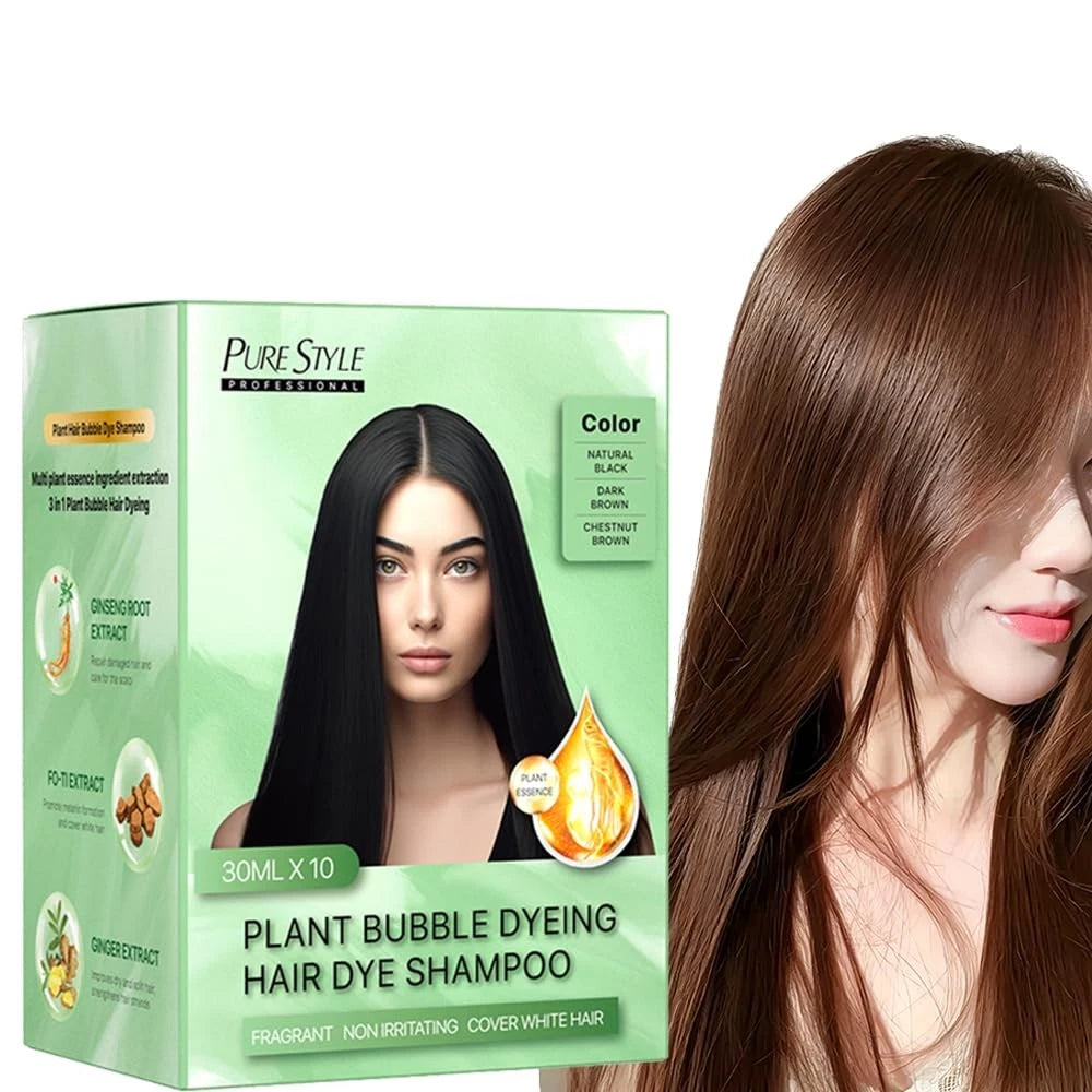 10 Count Bubble Hair Dye for YSNSTYL (Pack of 1) - Chestnut Brown