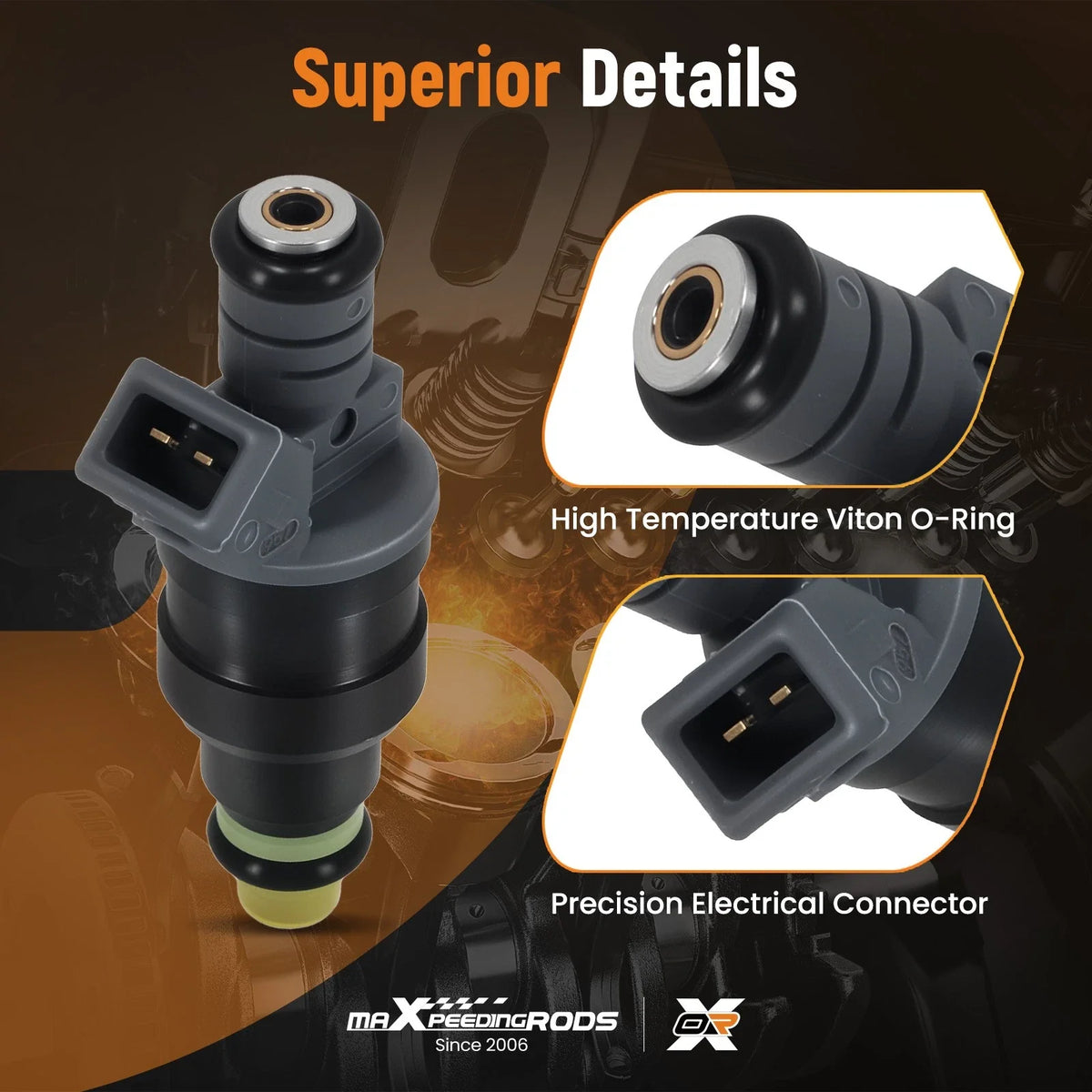 6PCS Fuel Injectors for Ford Ranger 3.0L Flex Fuel (1999–2000) MP-50057 FJ10537