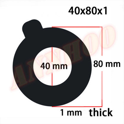 6pc Bucket Pin Shims Spacer Washer 40mm x 80mm x 1 for Takeuchi TB35 Hitachi EX50 ZX30