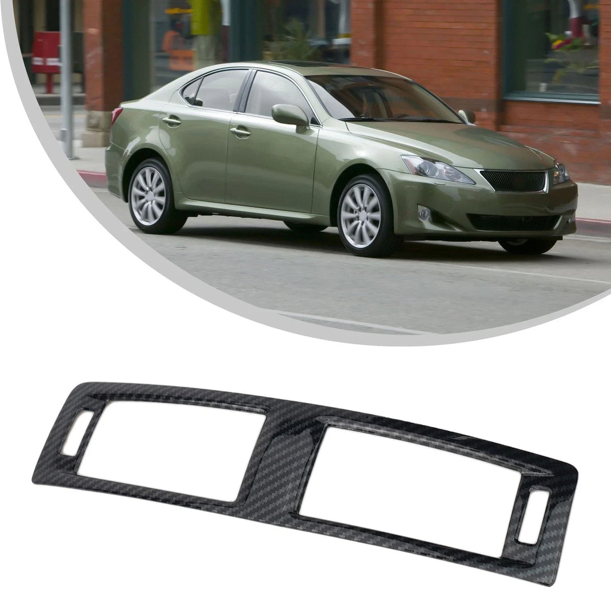 Carbon Fiber Style Middle Air Vent Cover for Lexus IS 250 (2006–2011)