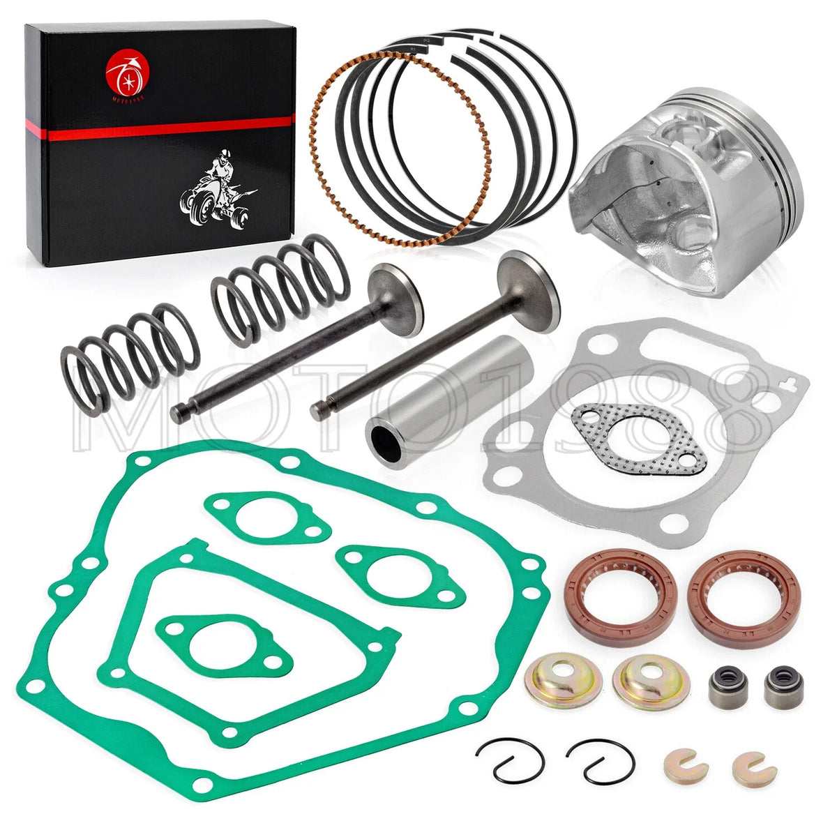 Engine Top End Rebuild Kit +0.25 Piston Valve for Yamaha Golf Cart G11 G16 G20