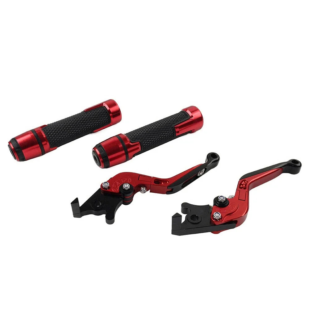 Set of 2 Red Extendable Brake Clutch Levers for Suzuki GSXR1000 (2001–2023)