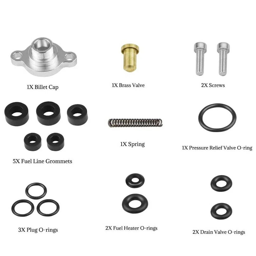 Fuel Relief Pressure Spring & Seal Kit for Ford 7.3L Powerstroke (1999–2003)