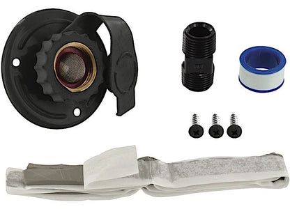 2X Valterra A01-0175LF Black 2-3/4" RV Fresh Water Inlet 1/2" FPT
