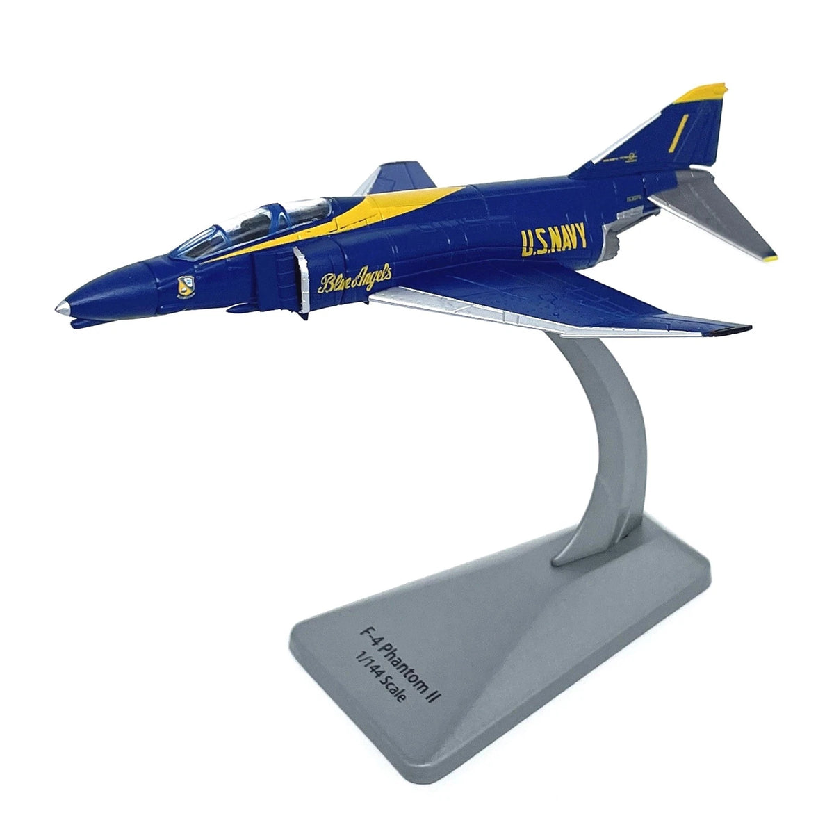 1PCS 14cm Alloy F-4 Phantom II Fighter Model Display Decor 1/144 Scale