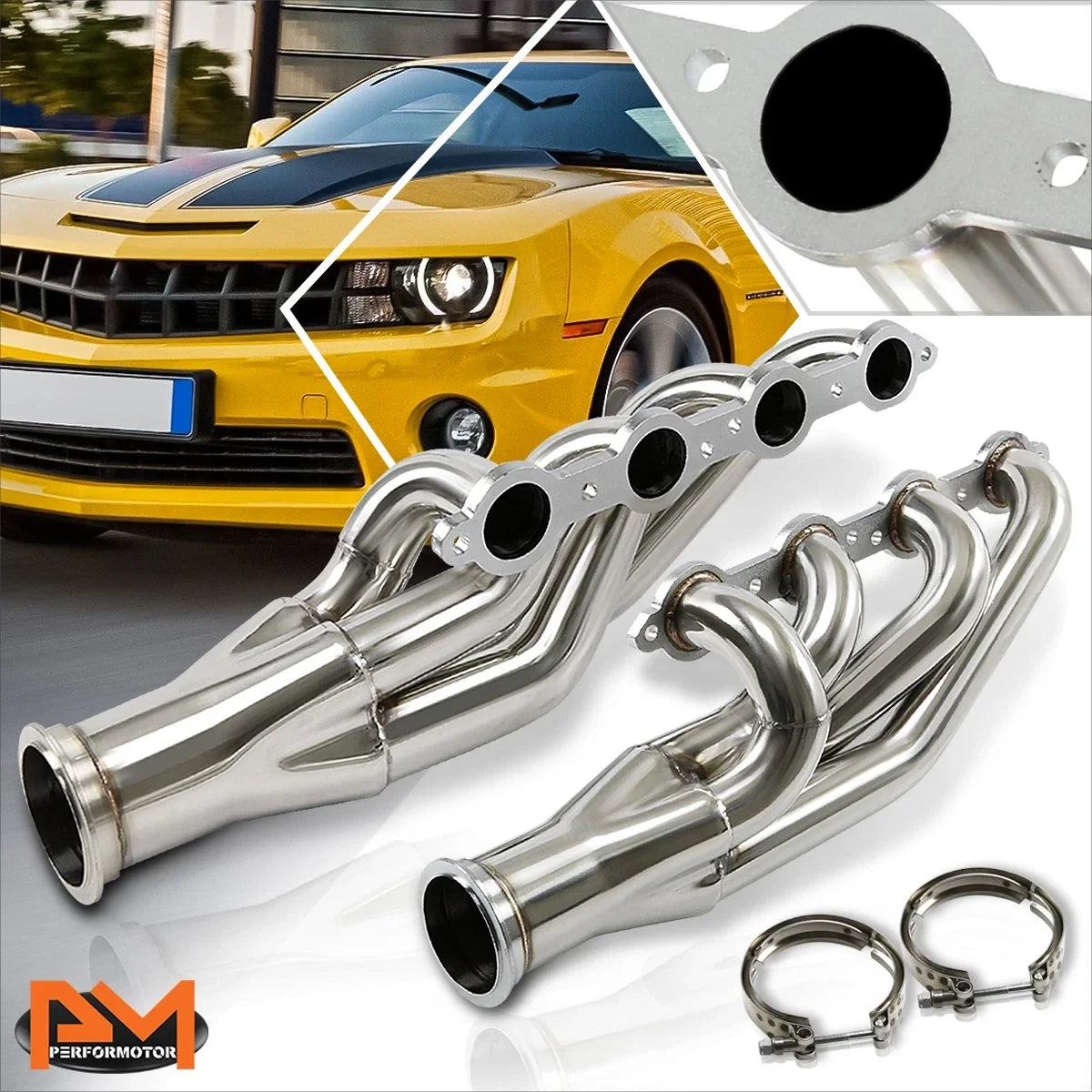 Exhaust Header for SBC Chevy Small Block LS1/LS2/LS3/LS4/LS6 LSX V8 (1997–2014)