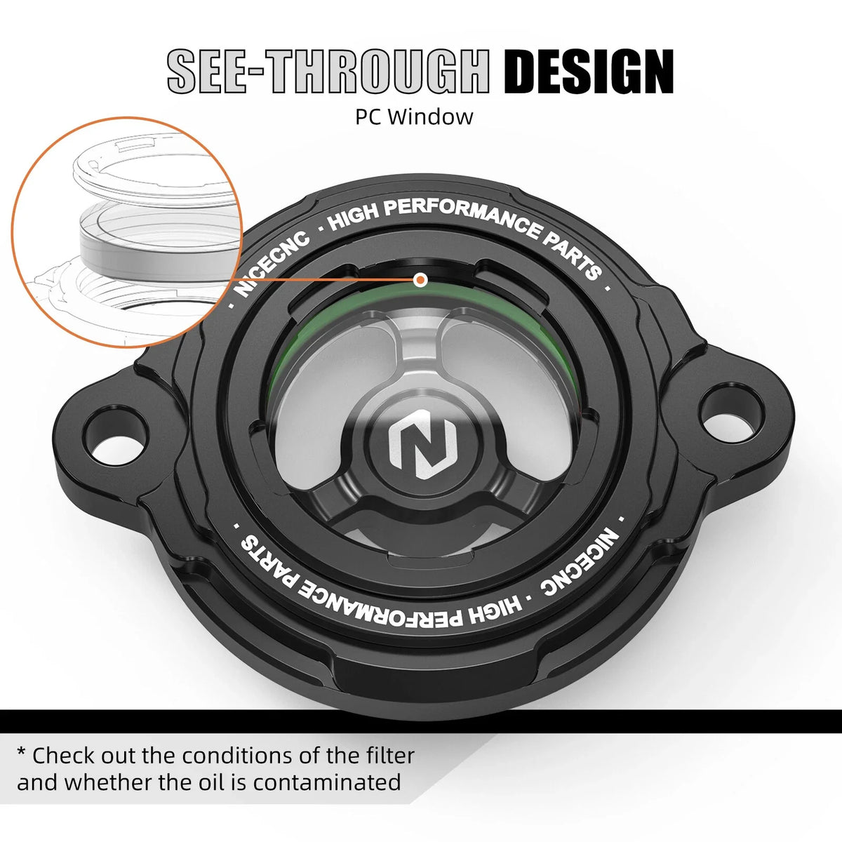 Engine Oil Filter Cover Cap for KTM 790 890 Duke Adventure/R (2018–2023)