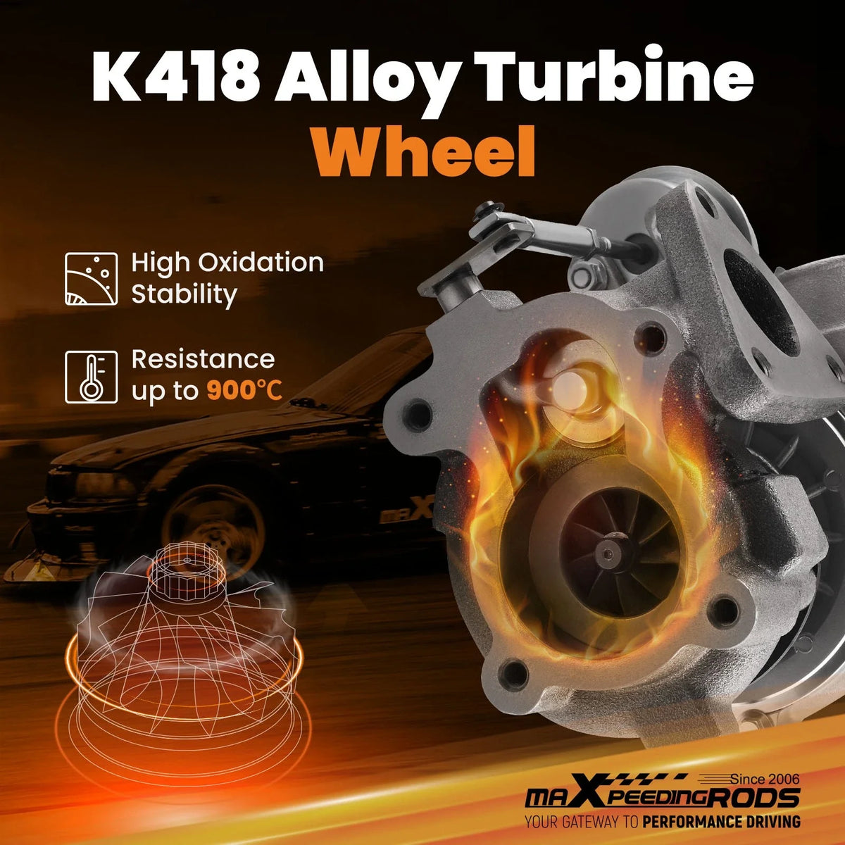 Turbocharger GT15 T15 for Motorcycle (Small, 452213, 452098)