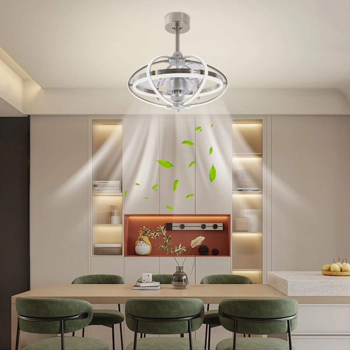 Remote Control Ceiling Fan Light for Farmhouse Bedroom