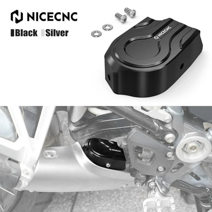 NICECNC Aluminum Silencer Flap Cover for BMW R1250GS (2019–2023)