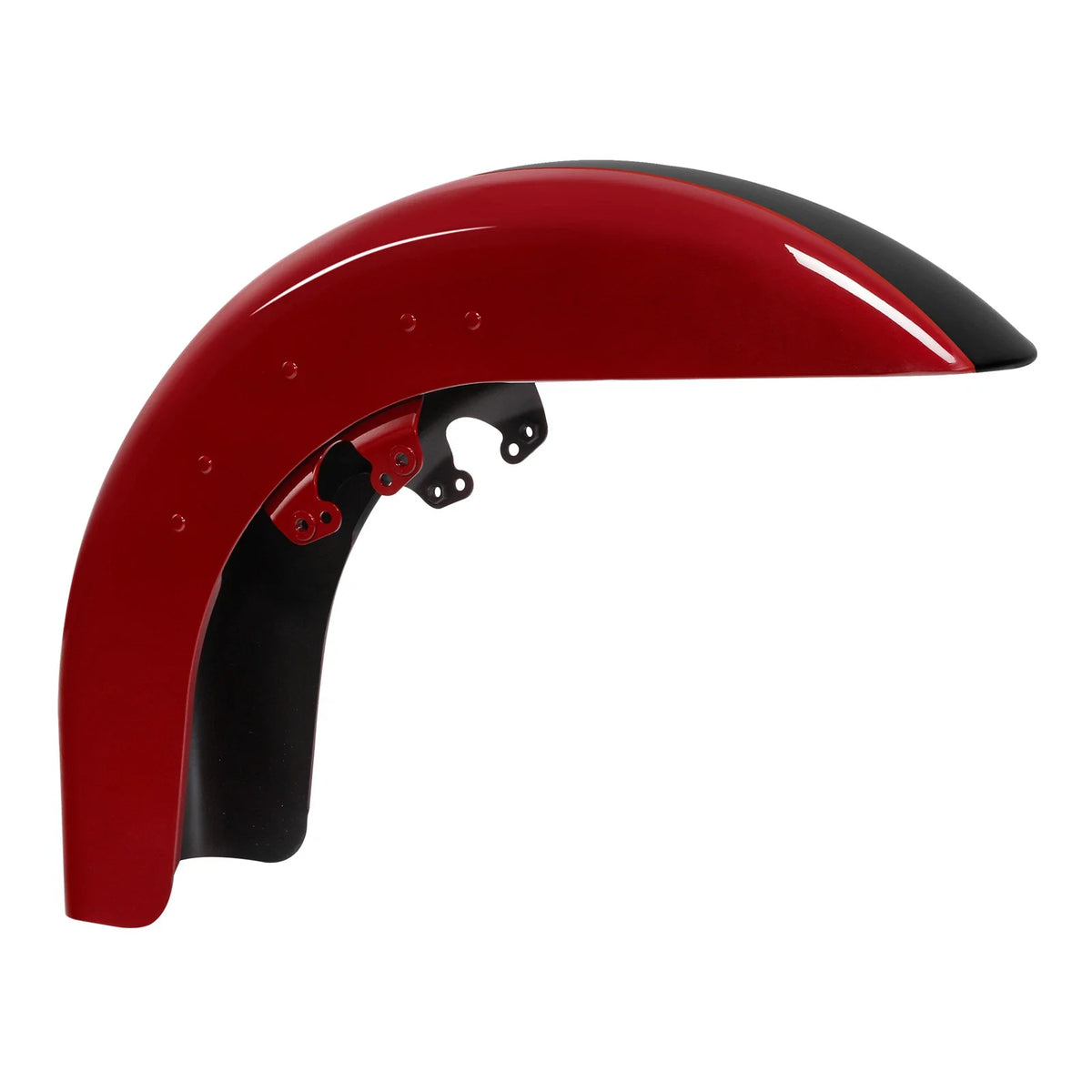 Front Fender for Harley Street Road Glide (2014–2023) Billiard Red / Vivid Black