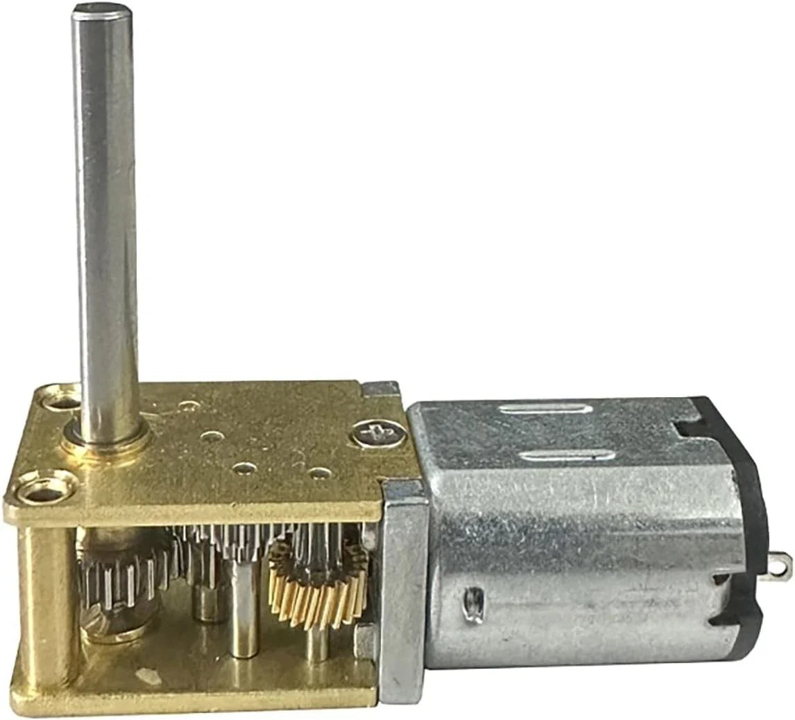 N20 1218 3V DC Low Speed Gear Motor for Educational Kits (Metal Plastic)