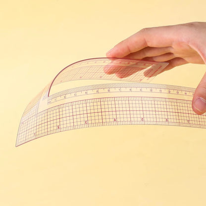 Plastic L-Square Ruler for Tailoring - 90 Degree Transparent (1 PCS)