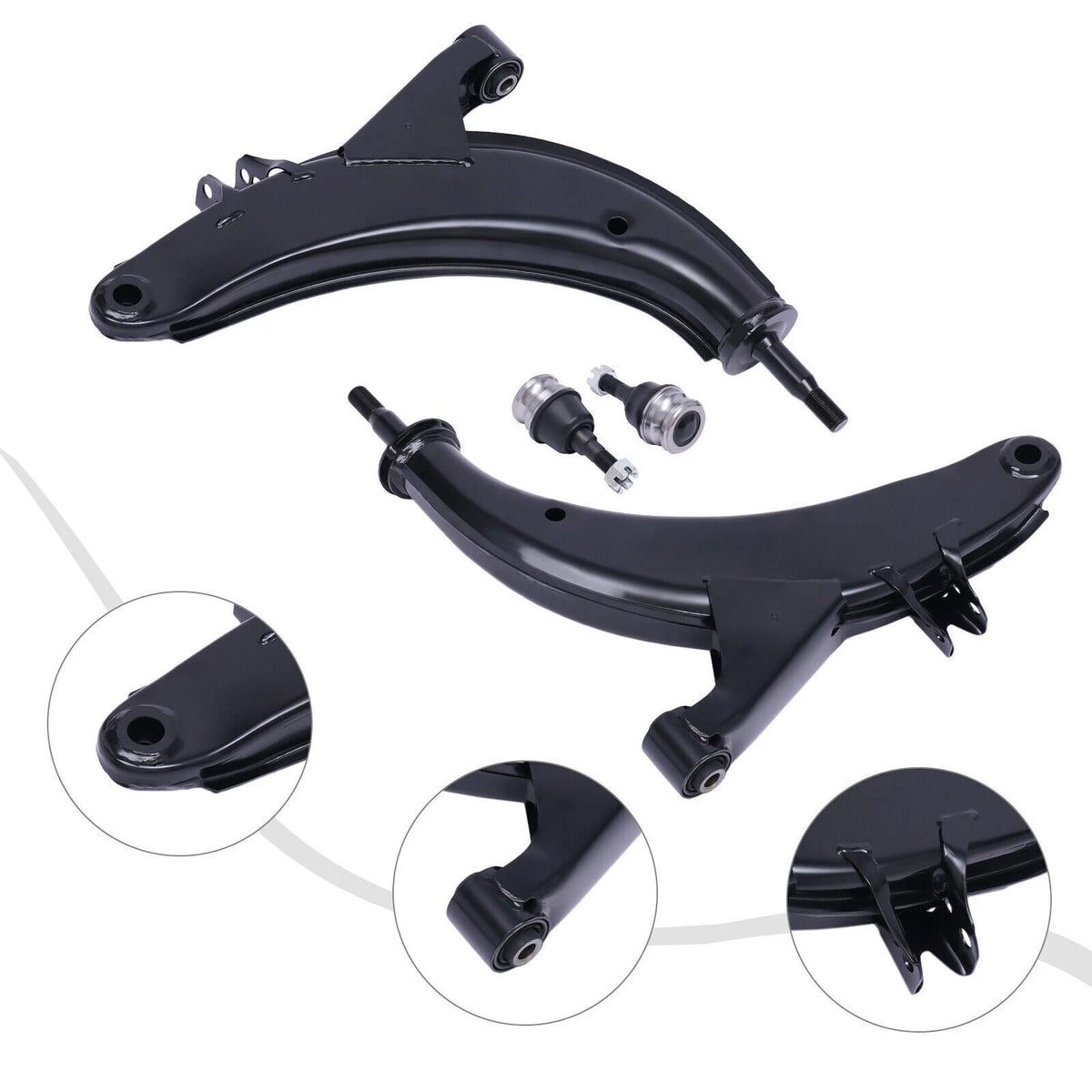 Front Lower Control Arms & Ball Joints for Subaru Impreza Legacy Outback (AM-2875755711, 20200AC200F, 20200AC210F)