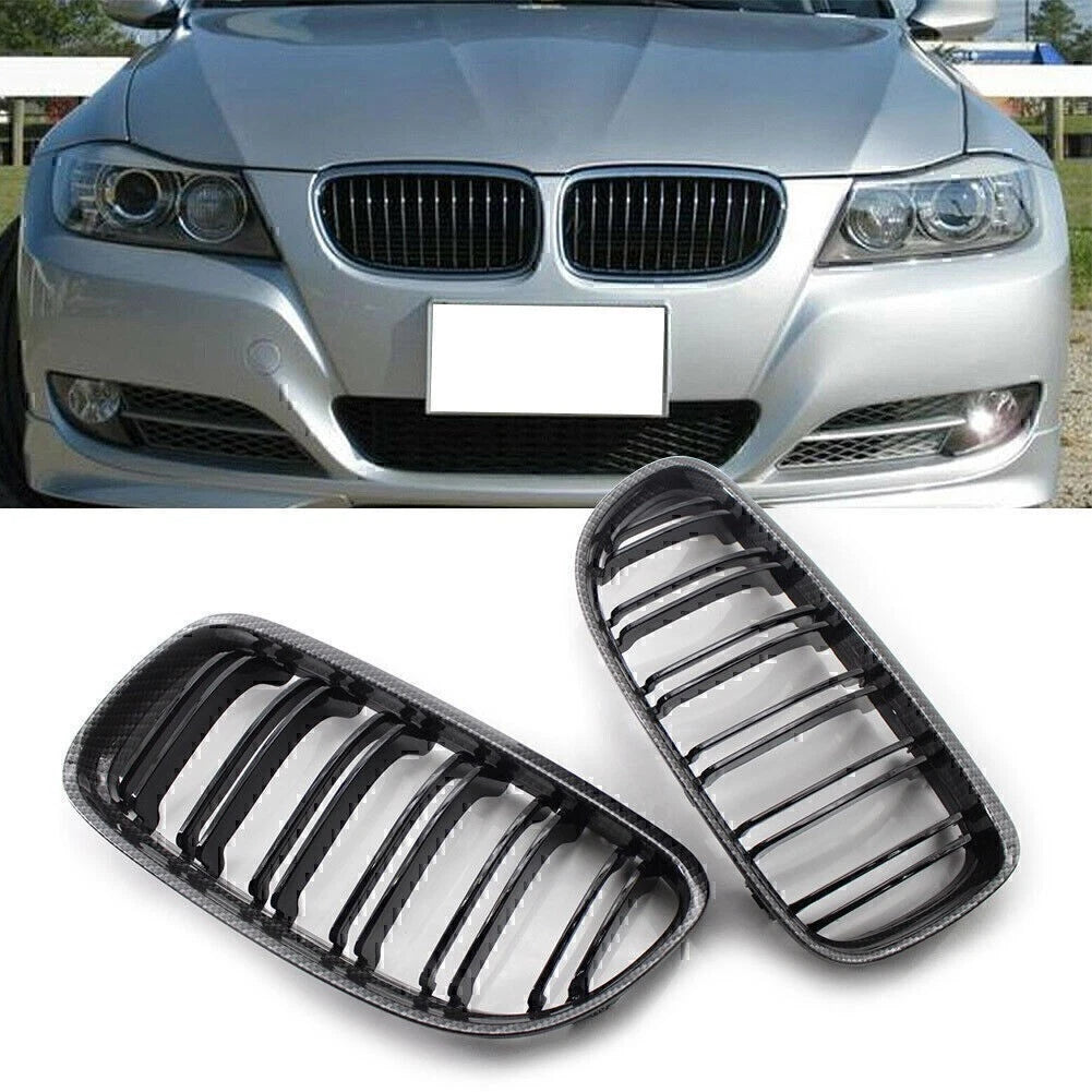 Carbon Fiber Front Kidney Grille for BMW E90 E91 (2009–2012)