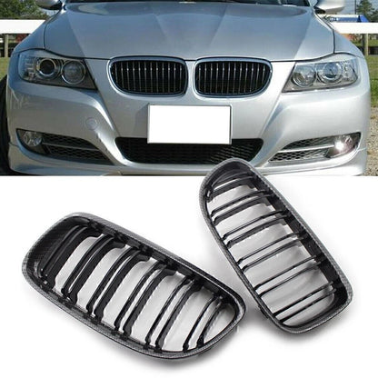 Carbon Fiber Front Kidney Grille for BMW E90 E91 (2009–2012)