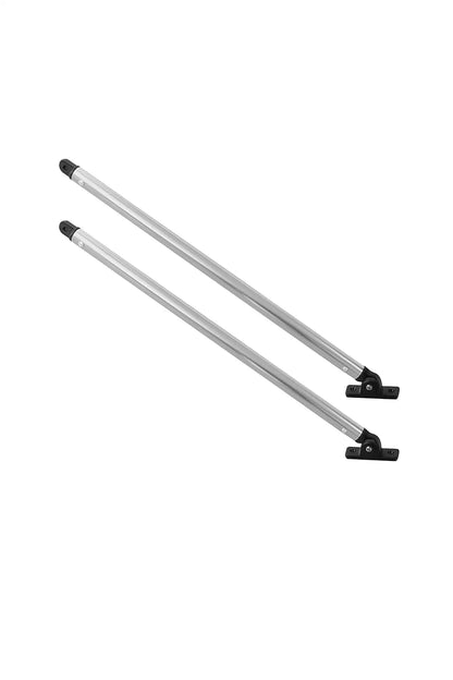 1" Aluminum Tube Bimini Top Rear Support Poles Pair with Mounts for Most Frames