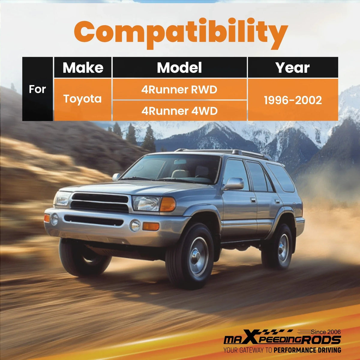 3" Suspension Lift Kit for Toyota 4-Runner (1996–2002)