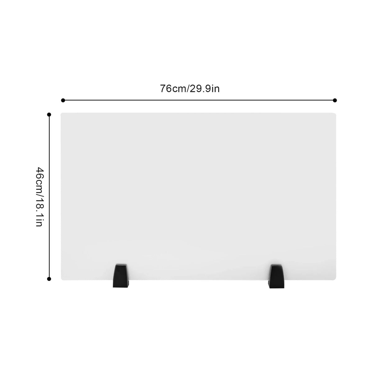 30 x 18 in Clamp-on Desk Privacy Panels for Office Partitions