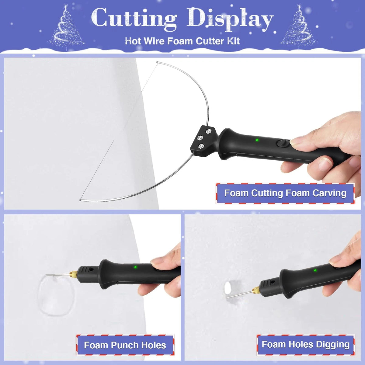 3 In 1 Foam Cutter for Electric Cutting Machine Pen Tools Kit