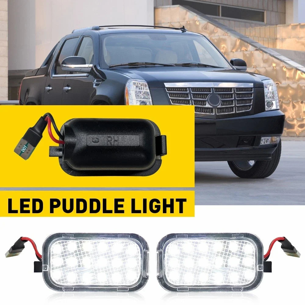 LED Side Mirror Puddle Light for Chevy Silverado Tahoe GMC Yukon Sierra Escalade