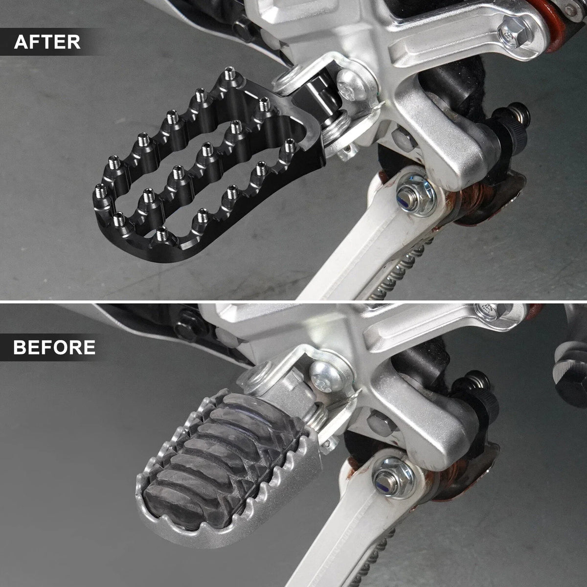 Footrest Footpegs Set for Yamaha Tenere 700 XTZ07 (2019–2023) W/ Lowering Bracket